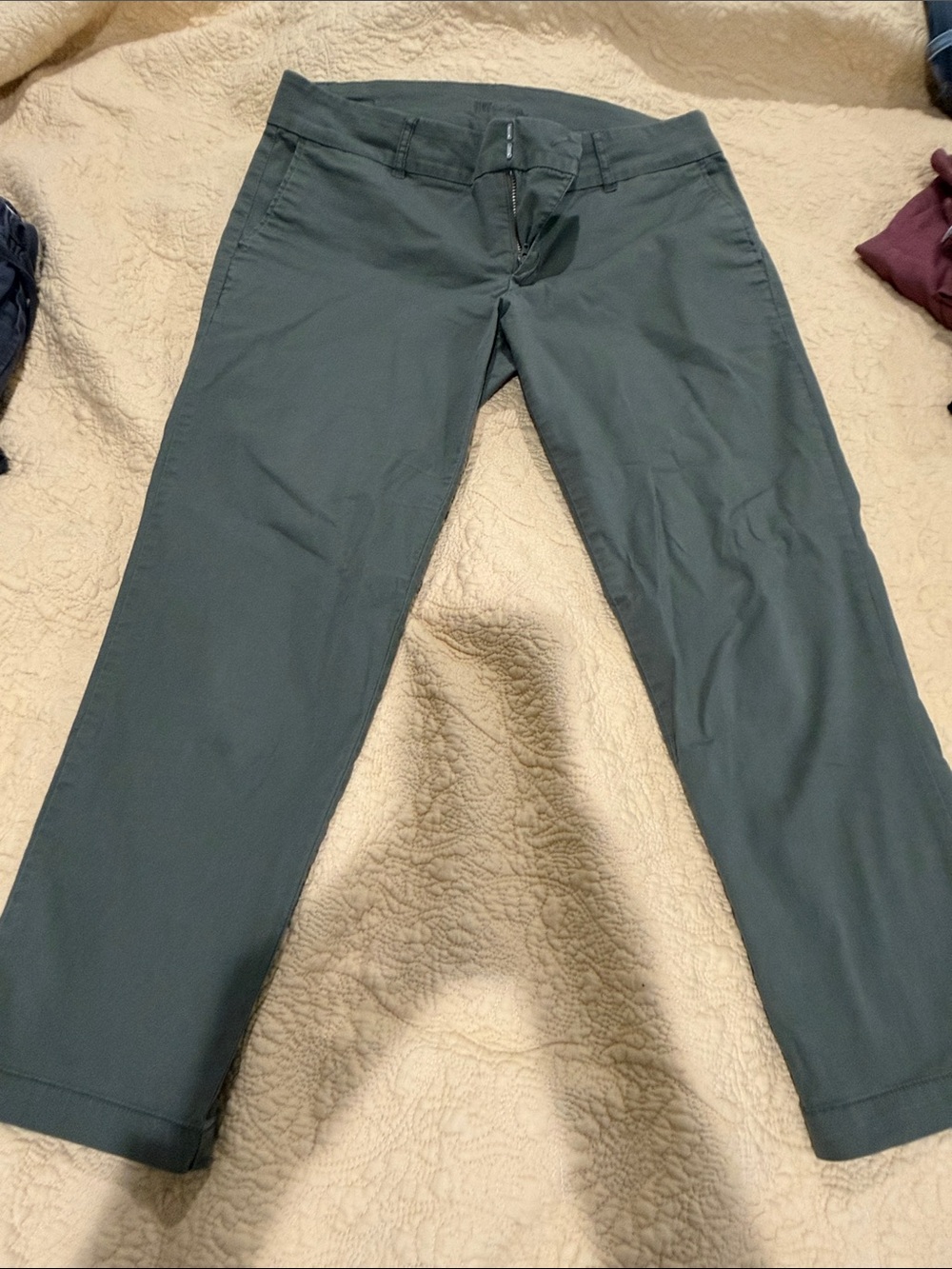 Kut from the Kloth Olive Green Ankle Pants